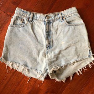 Levi's High Waisted Cut Offs